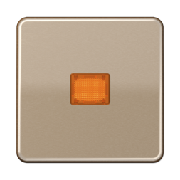 Клавиша Jung CD серия бронза 1-я с/п с оранжевой линзой CD590KOGB