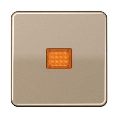 Клавиша Jung CD серия бронза 1-я с/п с оранжевой линзой CD590KOGB