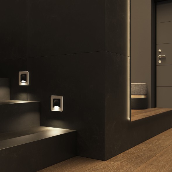 Встраиваемая LED подсветка МУН (черный матовый) Werkel W1154408