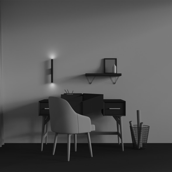 Настенный светильник (бра) Maytoni C082WL-12W2.7K-B