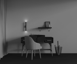 Настенный светильник (бра) Maytoni C082WL-12W2.7K-B