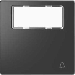 Клавиша Merten D-Life антрацит 1-ная, полем для надписи, звонок MTN3365-6034