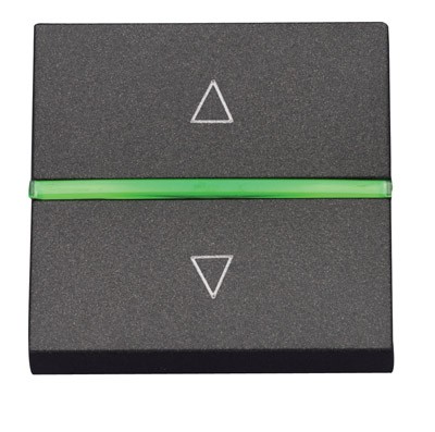 Механизм электронного выключателя жалюзи ABB Zenit серебристый 700 ВА двухмодульный 2CLA226120N1301 N2261.2 PL