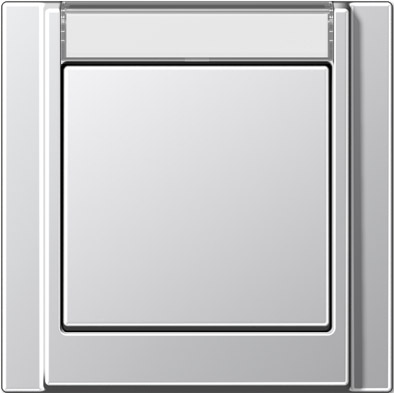 Рамка Jung A 500 с шильдиком Алюминий 1 пост A581NAAL