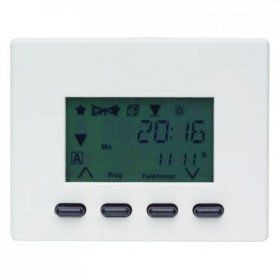 Таймер Berker Arsys полярная белизна с блеском RolloТec &quot;Комфорт&quot; с дисплеем 17740069