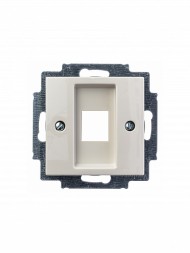 Плата центральная (накладка) ABB Basic 55 слоновая кость для коммуникационных розеток 0210 0211 и 0219 без лапок 2CKA001753A0211 2561-92-507