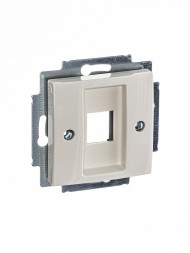 Плата центральная (накладка) ABB Basic 55 слоновая кость для коммуникационных розеток 0210 0211 и 0219 без лапок 2CKA001753A0211 2561-92-507