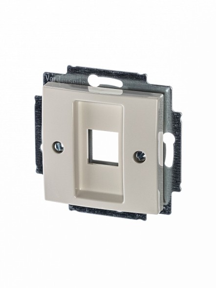 Плата центральная (накладка) ABB Basic 55 слоновая кость для коммуникационных розеток 0210 0211 и 0219 без лапок 2CKA001753A0211 2561-92-507