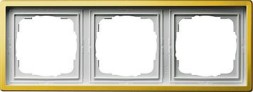 Рамка Gira F100 Латунь 3 поста 0213113