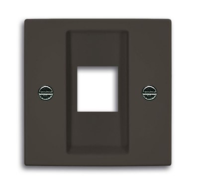 Плата центральная (накладка) ABB Basic 55 chateau-black для коммуникационных розеток 0210 0211 и 0219 без лапок 2CKA001753A0214 2561-95-507