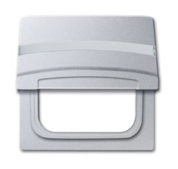 Плита промежуточная ABB Busch-Duro 2000 SI и Reflex SI алюминий с крышкой для центральных плат IP44 2CKA001710A3787 2118 GKN-33