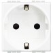 Розетка Bticino Living Light Белый силовая 2К+З с автоматическими клеммами N4141AN