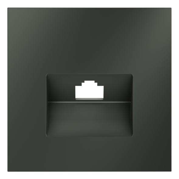 Накладка для розетки компьютерной RJ45 кат.6, S70 (титан)