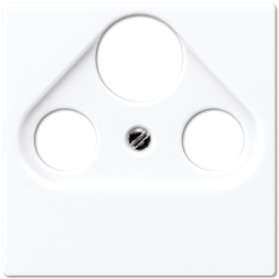 Крышка Jung A серия белая для SAT-розетки, термопласт A561BFPLSATWW