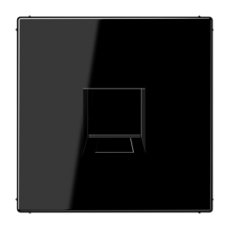 Крышка Jung LS серия черная для модульных гнёзд UMA-CAT6A LS1969-1WESW