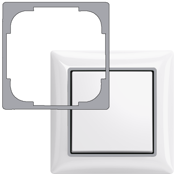 Декоративная накладка ABB Basic 55 Серебро металлик 2CKA001726A0223 2516-902-507