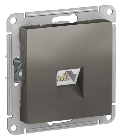 РОЗЕТКА компьютерная RJ45, кат. 5е, механизм, СТАЛЬ Schneider Electric Art Gallery GAL000983