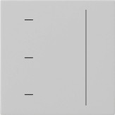 Накладка сенсорного выключателя System 3000 серый матовый Gira 5365015