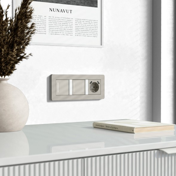 Умный сенсорный выключатель одноклавишный (дымчатый) Werkel W4513641