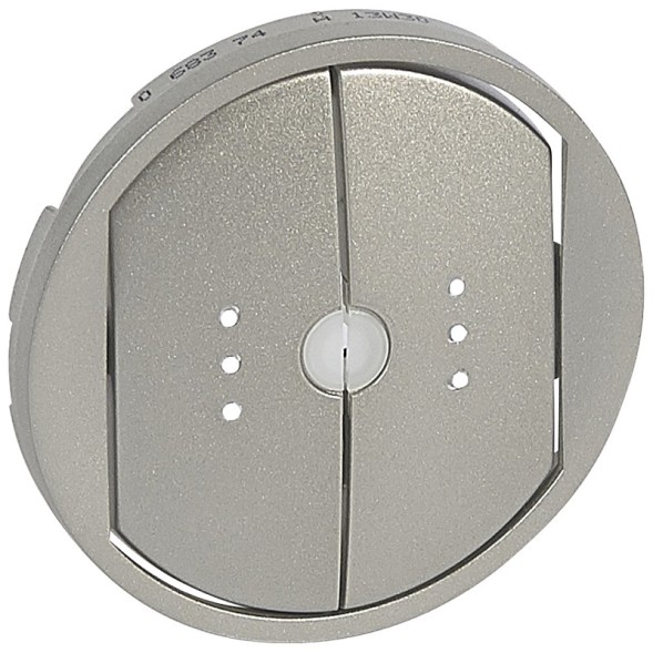 Лицевая панель Legrand Celiane титан светорегулятора приемника-передатчика IOBL 068375