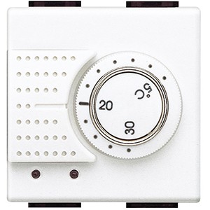 Электронный комнатный термостат Bticino LivingLight Air с релейным выходом на 1 контакт 2А 250В 2 модуля N4441