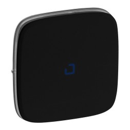 Выключатель Legrand Valena ALLURE Антрацит 10АХ 250В с индикацией, с лицевой панелью. Безвинтовые зажимы 755088