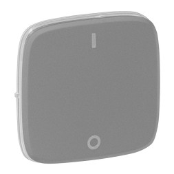 Лицевая панель Legrand Valena ALLURE Алюминий для выключателя двухполюсного 755127