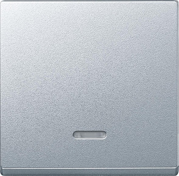Клавиша Merten M-серия алюминий с окошком для светового индикатора MTN431060