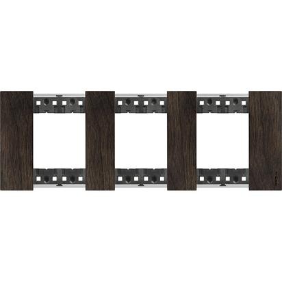 Рамка Bticino Living Now NOCE 2+2+2-модульная KA4802M3LG