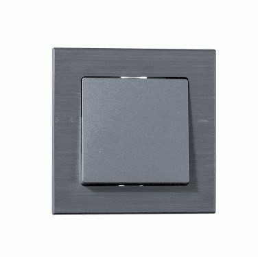 Рамка Schneider Electric Atlasdesign одинарная Nature серебро металл ATN312101