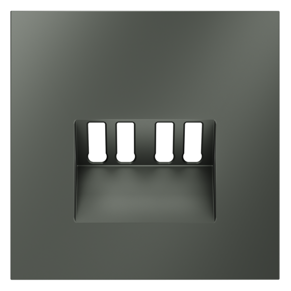 Накладка для розетки акустической 4-местной , S70 (титан)