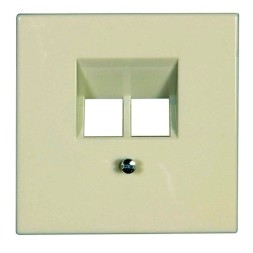 Накладка Jung LS серия Бежевая 2-ой наклонной ТЛФ/комп розетки LS969-2UA