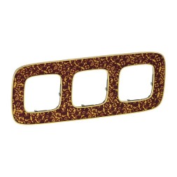 Рамка Legrand Valena Allure Барокко Пурпур 3 поста 754443