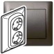 Розетка Legrand Galea Life темная бронза 2х2к+З 771230