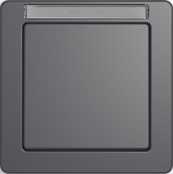 Рамка Berker Q.1 Антрацитовый с эффектом бархата, с полем для надписей 1 пост 10116016