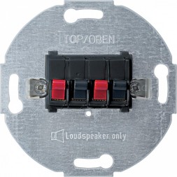 Механизм розетки Merten M-серия антрацит для аудио быстрозажим,х4 MTN467014