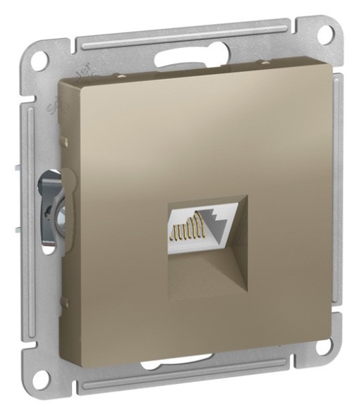 РОЗЕТКА компьютерная RJ45, кат. 5е, механизм, ШАМПАНЬ Schneider Electric Art Gallery GAL000583