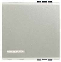 N4931/2YN Металлическая клавиша для любых устройств. 2 модуля. Жемчужный Жёлтый Bticino