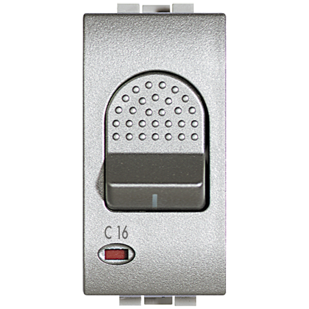 Автоматический выключатель Bticino LivingLight Air Алюминий 16А 1 модуль NT4301/16