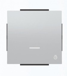 Клавиша ABB Sky серебряный для механизма электронного выключателя с таймером 2CLA856200A1301 8562 PL