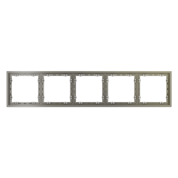 Рамка пластиковая VOLTUM S70 на 5 постов, (шелк)