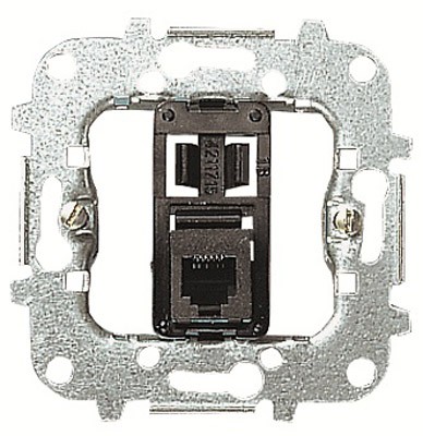 Розетка телекоммуникационная ABB на 8 контактов тип RJ45 категория 5е 2CLA811850A1001 8118.5