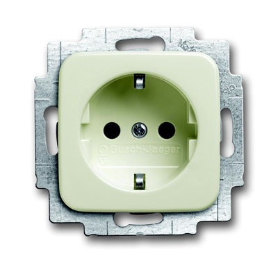 Розетка ABB Busch-Duro 2000 SI слоновая кость SCHUKO 16А 250В с LED подсветкой 2CKA002013A5290 20 EUCBLI-212