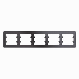 Рамка Schneider Electric Glossa Графит 5 постов горизонтальная GSL001305