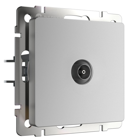 ТВ-розетка проходная серебряный Werkel W1184006