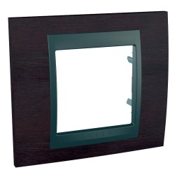 Рамка Schneider Electric Unica Top Венге / Графит 1 пост MGU66.002.2M3