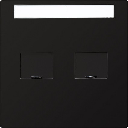 Накладка телефонной розетки Gira S-color Черный 066347