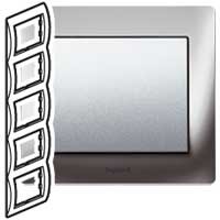 Рамка Legrand Galea Life Хром 5 постов вертикальная 771939