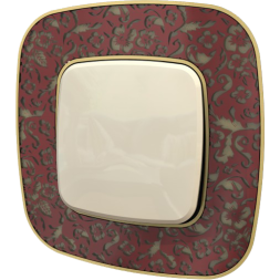 Рамка Legrand Valena Allure Барокко Пурпур 1 пост 754441