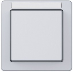 Рамка Berker Q.1 Алюминиевый с эффектом бархата, с полем для надписей 1 пост 10116014